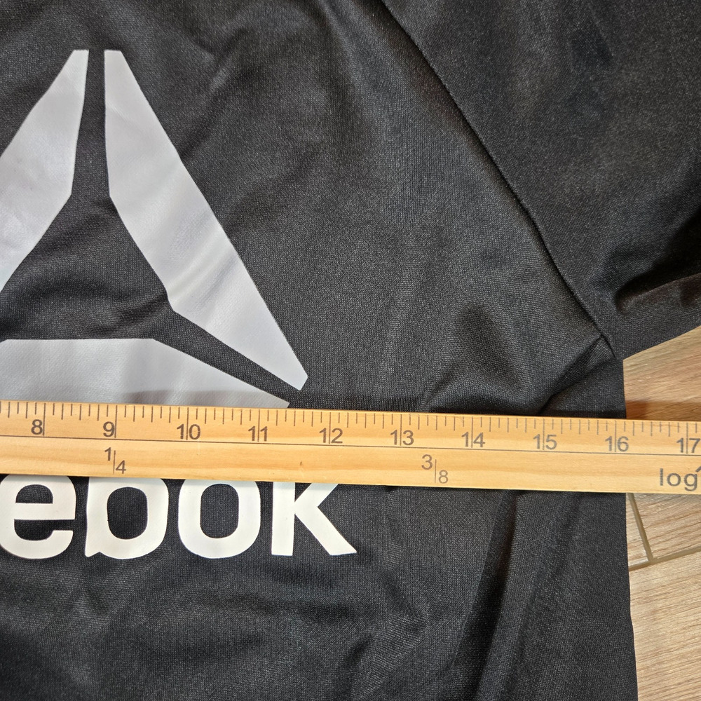 Reebok Classic Sweatshirt Youth L 10-12 Black Crew Neck Fleece Athletic - Picture 5 of 6
